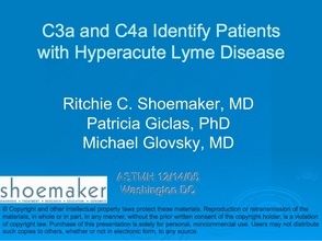 C3a and C4a Identify Patients with Hyperacute Lyme Disease